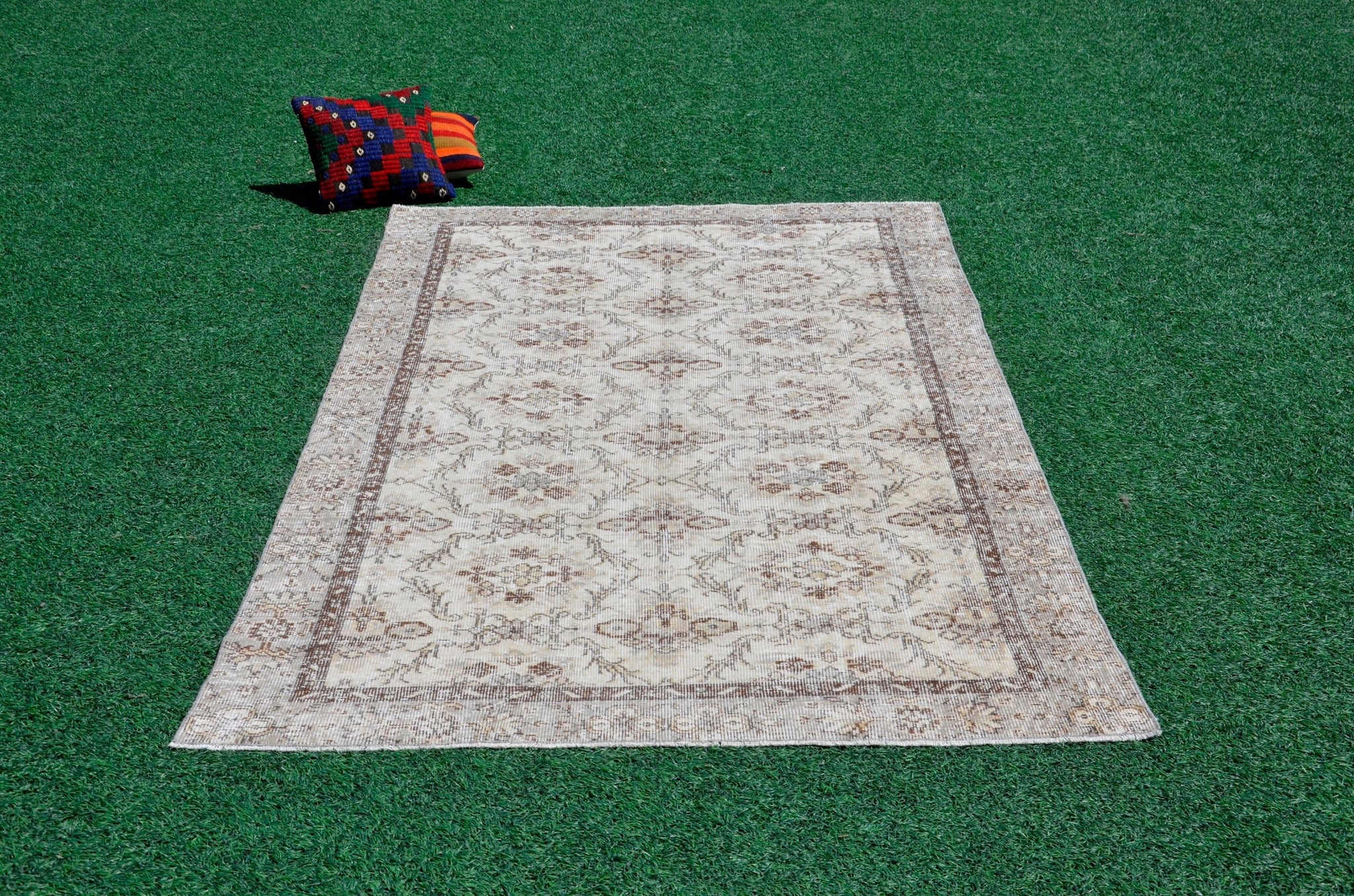 Turkish Handmade large Vintage rug for home decor, oversize rug, area rug oushak rug boho rug bedroom rug kitchen rug  kilim rug, rugs 5x9, 666230