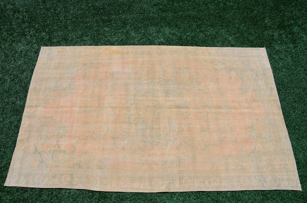 Turkish Handmade large Vintage rug for home decor, oversize rug, area rug oushak rug boho rug bedroom rug kitchen rug  kilim rug, rugs 6x9, 666233