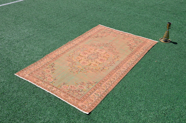Turkish Handmade large Vintage rug for home decor, oversize rug, area rug oushak rug boho rug bedroom rug kitchen rug  kilim rug, rugs 6x9, 666237