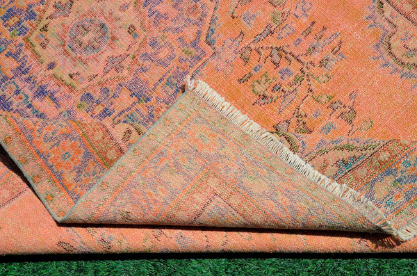 Handmade Turkish large Vintage rug for home decor, oversize rug, area rug oushak rug boho rug bedroom rug kitchen rug  kilim rug, rugs 5x9, 666244