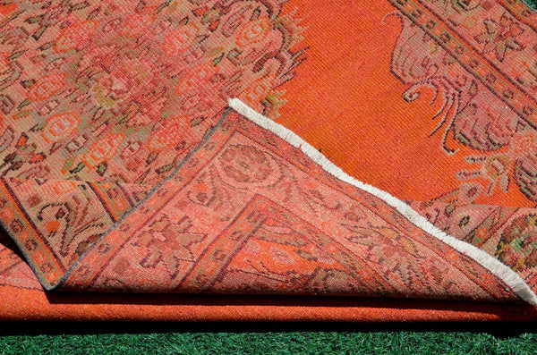 Natural Turkish large Vintage rug for home decor, oversize rug, area rug oushak rug boho rug bedroom rug kitchen rug  kilim rug, rugs 6x9, 666248