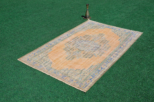 Turkish Handmade large Vintage rug for home decor, oversize rug, area rug oushak rug boho rug bedroom rug kitchen rug  kilim rug, rugs 6x9, 666249