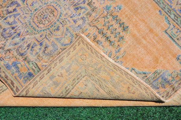 Turkish Handmade large Vintage rug for home decor, oversize rug, area rug oushak rug boho rug bedroom rug kitchen rug  kilim rug, rugs 6x9, 666249