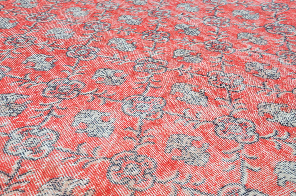 Unique Turkish large Vintage rug for home decor, oversize rug, area rug oushak rug boho rug bedroom kitchen rug  kilim rug, rugs 5x9, 666251