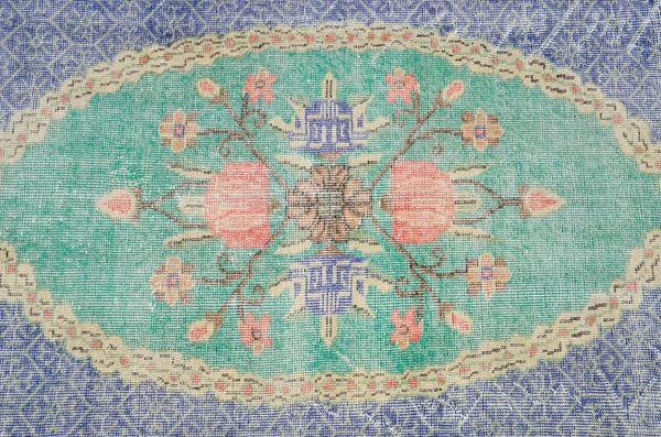 Unique Turkish large Vintage rug for home decor, oversize rug, area rug oushak rug boho rug bedroom kitchen rug  kilim rug, rugs 7x11, 666263