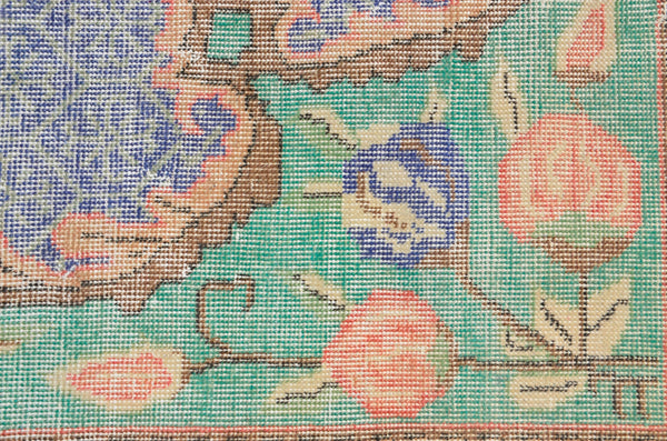 Unique Turkish large Vintage rug for home decor, oversize rug, area rug oushak rug boho rug bedroom kitchen rug  kilim rug, rugs 7x11, 666263