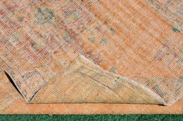 Unique Turkish large Vintage rug for home decor, oversize rug, area rug oushak rug boho rug bedroom kitchen rug  kilim rug, rugs 5x8, 666267