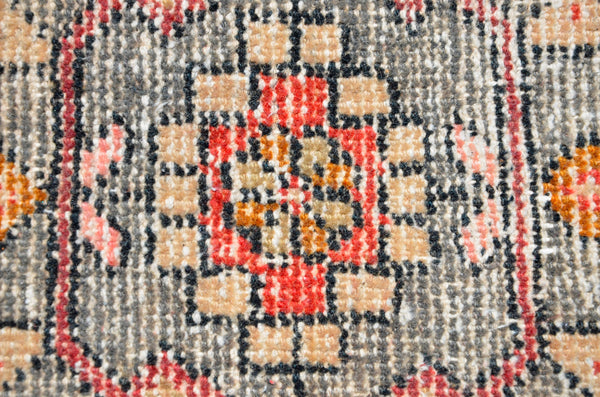 Handmade Turkish Vintage small area rug doormat for home decor, bathroom rug, area oushak rug bathroom mat kitchen kilim rug, rug 3.2x1.6, 665745