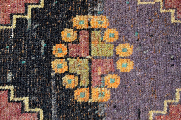 Turkish Handmade Vintage small area rug doormat for home decor, bathroom rug, area oushak rug bathroom mat kitchen kilim rug, rug 3.1x1.6, 665748