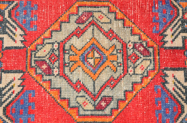 Natural Turkish Vintage small area rug doormat for home decor, bathroom rug, area oushak rug bathroom mat kitchen rug kilim rug, rug 3X1.5, 665757