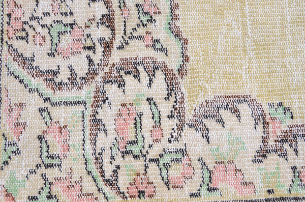 Handmade Turkish large Vintage rug for home decor, oversize rug, area rug oushak rug boho rug bedroom rug kitchen rug  kilim rug, rugs 6x10, 666278
