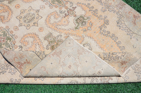 Handmade Turkish large Vintage rug for home decor, oversize rug, area rug oushak rug boho rug bedroom rug kitchen rug  kilim rug, rugs 6x10, 666282