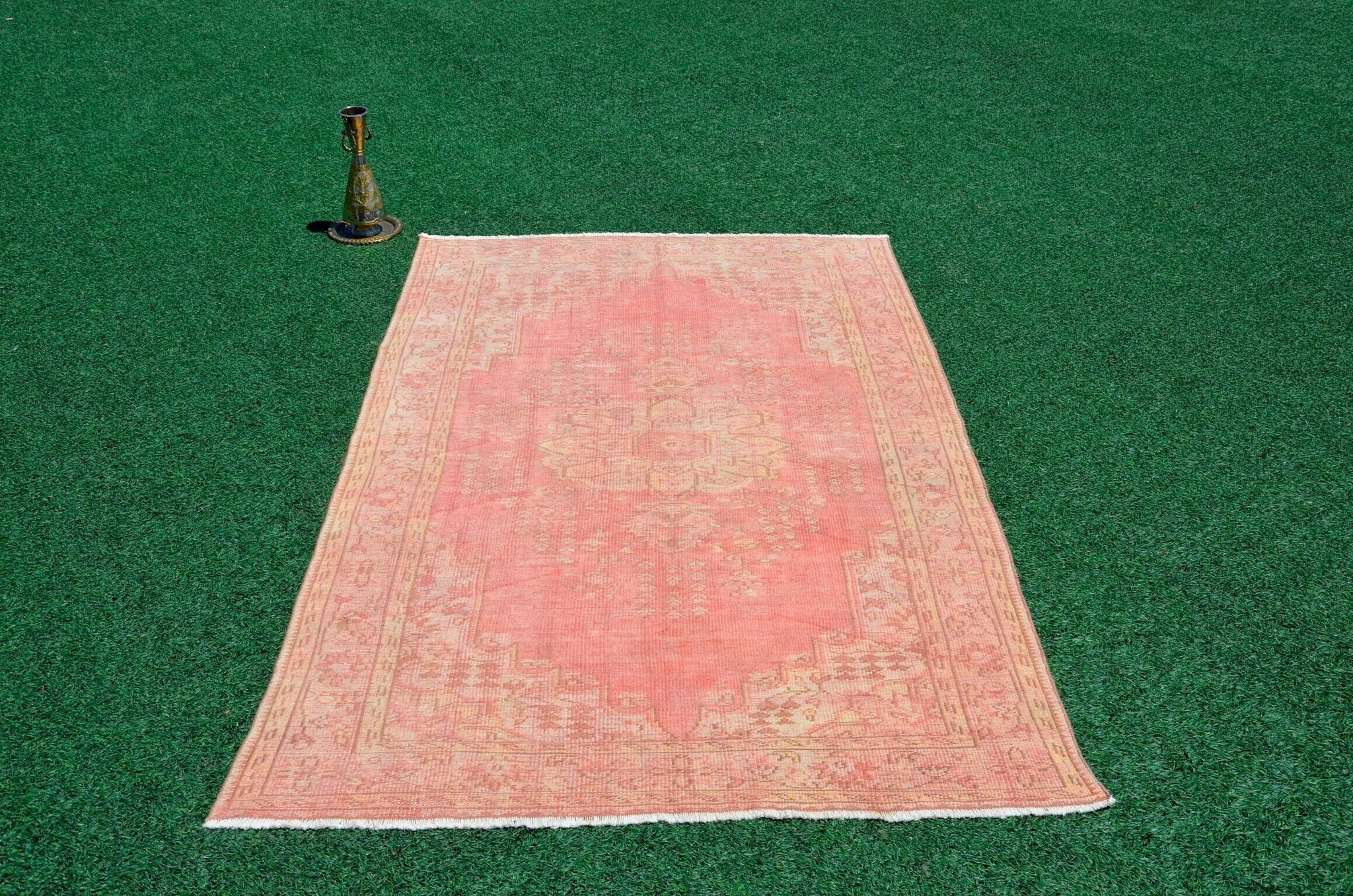 Handmade Turkish large Vintage rug for home decor, oversize rug, area rug oushak rug boho rug bedroom rug kitchen rug  kilim rug, rugs 5x9, 666290