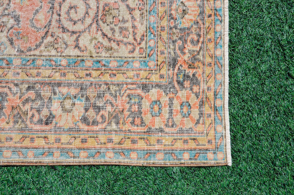Turkish Handmade large Vintage rug for home decor, oversize rug, area rug oushak rug boho rug bedroom rug kitchen rug  kilim rug, rugs 6x9, 666293