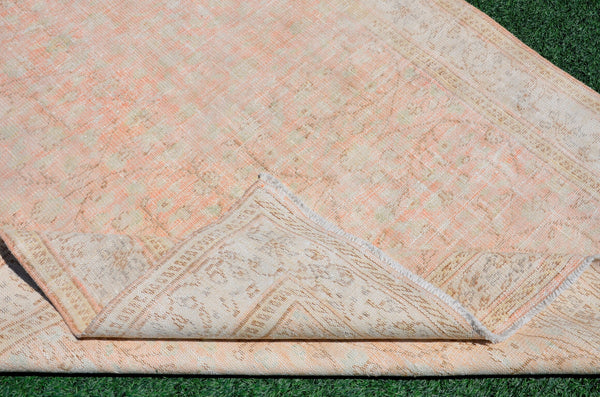 Unique Turkish large Vintage rug for home decor, oversize rug, area rug oushak rug boho rug bedroom kitchen rug  kilim rug, rugs 6x9, 666295