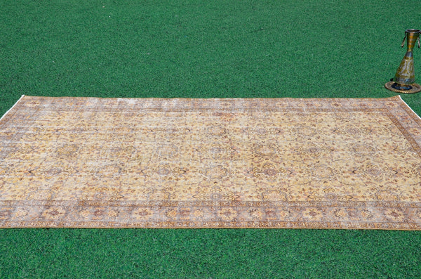 Turkish Handmade large Vintage rug for home decor, oversize rug, area rug oushak rug boho rug bedroom rug kitchen rug  kilim rug, rugs 5x9, 666297