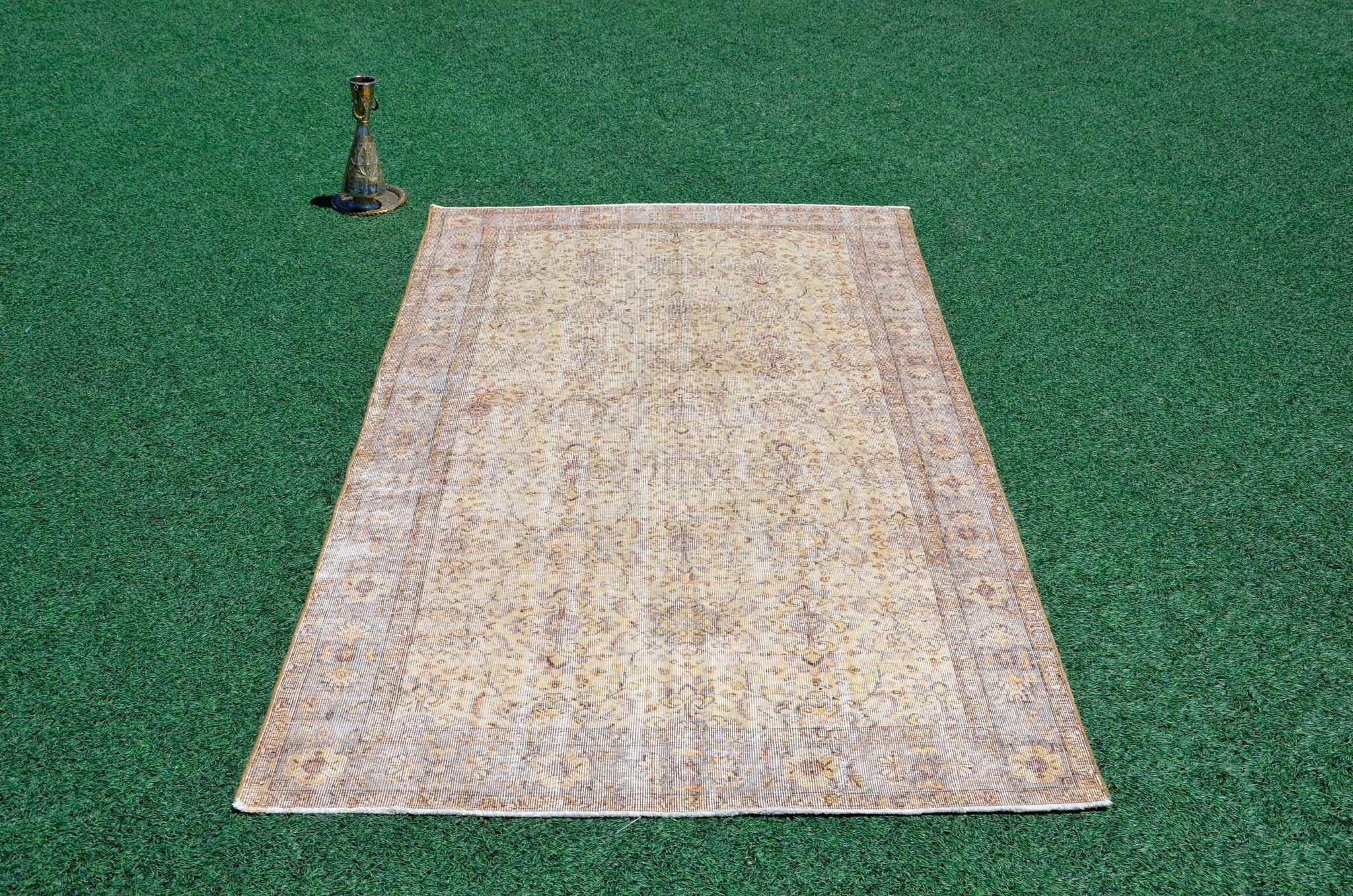 Turkish Handmade large Vintage rug for home decor, oversize rug, area rug oushak rug boho rug bedroom rug kitchen rug  kilim rug, rugs 5x9, 666297