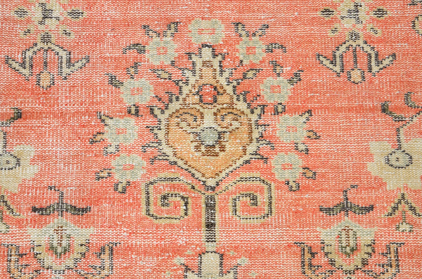 Handmade Turkish large Vintage rug for home decor, oversize rug, area rug oushak rug boho rug bedroom rug kitchen rug  kilim rug, rugs 6x9, 666306