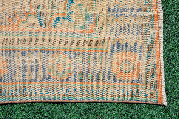 Unique Turkish large Vintage rug for home decor, oversize rug, area rug oushak rug boho rug bedroom kitchen rug  kilim rug, rugs 6x10, 666307