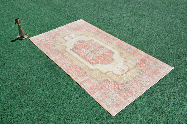 Unique Turkish large Vintage rug for home decor, oversize rug, area rug oushak rug boho rug bedroom kitchen rug  kilim rug, rugs 5x9, 666471