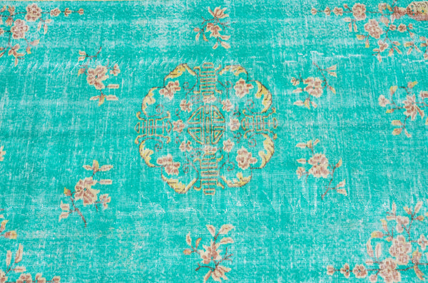 Turkish Handmade Vintage rug for home decor, oversize rug, area rug oushak boho rug bedroom rug kitchen rug  kilim rug, rugs 6x9, 666473