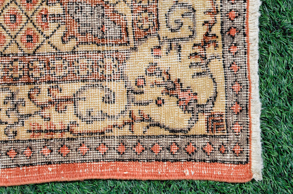 Turkish Handmade Vintage rug for home decor, oversize rug, area rug oushak boho rug bedroom rug kitchen rug  kilim rug, rugs 5x9, 666481