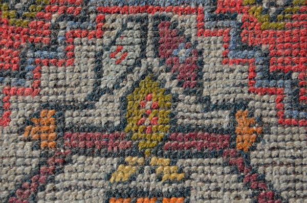 Unique Turkish Vintage small area rug doormat for home decor, bathroom rug, area oushak rug bathroom mat kitchen rug  kilim rug, rug 3.1x1.6, 665809
