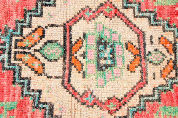 Natural Turkish Vintage small area rug doormat for home decor, bathroom rug, area oushak rug bathroom mat kitchen rug kilim rug, rug 3.4X1.8, 665836