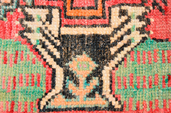 Natural Turkish Vintage small area rug doormat for home decor, bathroom rug, area oushak rug bathroom mat kitchen rug kilim rug, rug 3.4X1.8, 665836