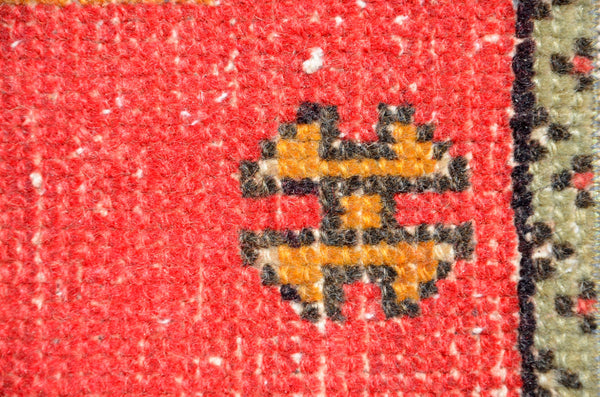 Natural Turkish Vintage small area rug doormat for home decor, bathroom rug, area oushak rug bathroom mat kitchen rug kilim rug, rug 2.9X1.5, 665844