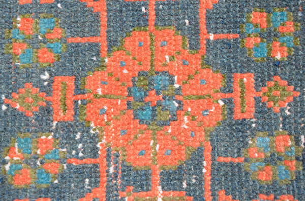 Turkish Handmade Vintage runner rug for home decor, area rug, Anatolian oushak rug boho rug kitchen rug  bathroom rug kilim, 10'9" x 2'9", 666420