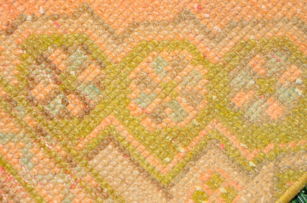 Unique Vintage Turkish runner rug for home decor, area rug, Anatolian oushak rug boho rug bedroom rug kitchen rug kilim, 11'1"x3'", 666421