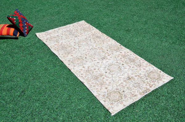 Natural oushak Turkish rug for home decor, Vintage rug, area rug boho rug bedroom rug kitchen rug bathroom rug kilim rugs handmade, rugs 3x6, 666389