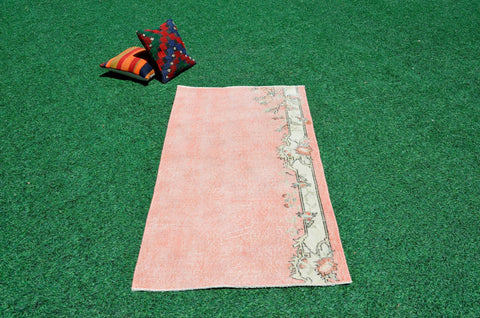 Natural oushak Turkish rug for home decor, Vintage rug, area rug boho rug bedroom rug kitchen rug bathroom rug kilim rugs handmade, rugs 3x5, 666391