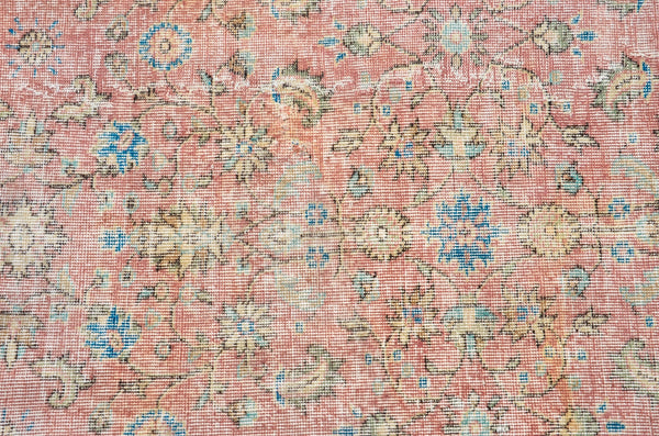 Natural oushak Turkish rug for home decor, Vintage rug, area rug boho rug bedroom rug kitchen rug bathroom rug kilim rugs handmade, rugs 3x8, 666392