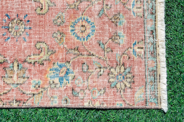 Natural oushak Turkish rug for home decor, Vintage rug, area rug boho rug bedroom rug kitchen rug bathroom rug kilim rugs handmade, rugs 3x8, 666392