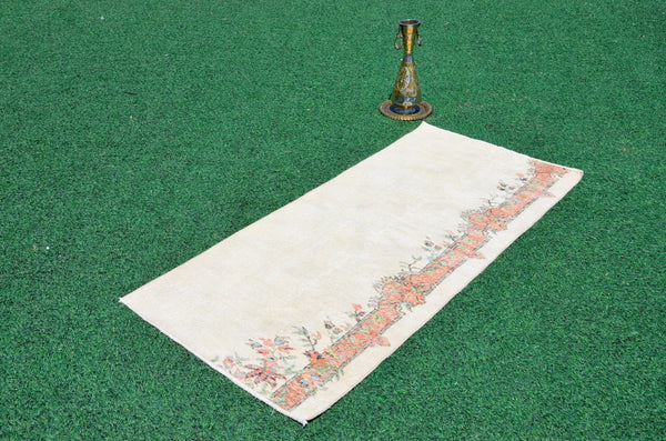 Natural oushak Turkish rug for home decor, Vintage rug, area rug boho rug bedroom rug kitchen rug bathroom rug kilim rugs handmade, rugs 3x6, 666394