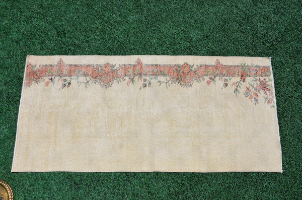 Natural oushak Turkish rug for home decor, Vintage rug, area rug boho rug bedroom rug kitchen rug bathroom rug kilim rugs handmade, rugs 3x6, 666394