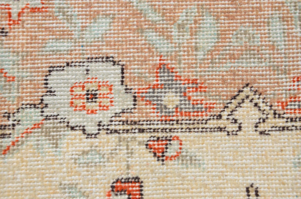 Turkish Handmade Vintage runner rug for home decor, area rug, Anatolian oushak rug boho rug kitchen rug  bathroom rug kilim, 11'1" x 2'8", 666434