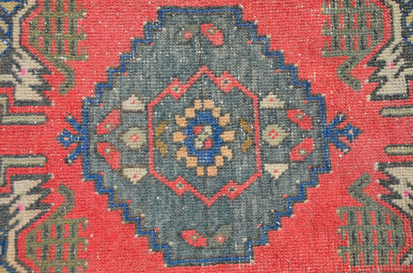 Natural Turkish Vintage small area rug doormat for home decor, bathroom rug, area oushak rug bathroom mat kitchen ru  kilim rug, rug 3.1X1.6, 665813