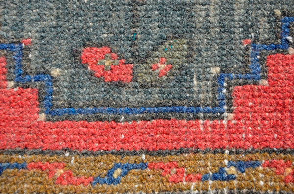 Natural Turkish Vintage small area rug doormat for home decor, bathroom rug, area oushak rug bathroom mat kitchen ru  kilim rug, rug 3.1X1.6, 665813