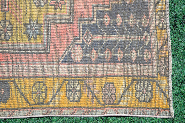 Oushak Natural Turkish rug for home decor, Vintage rug, area rug boho rug bedroom rug kitchen rug bathroom rug kilim rugs handmade, rugs 4x8, 666312