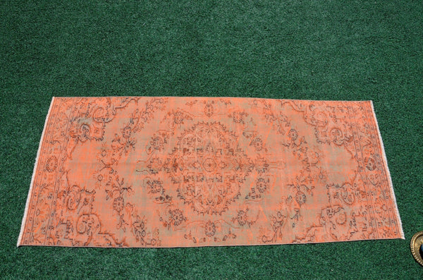 Unique Natural oushak Turkish rug for home decor, Vintage rug, area rug boho rug bedroom rug kitchen rug kilim rugs handmade, rugs 4x9, 666322