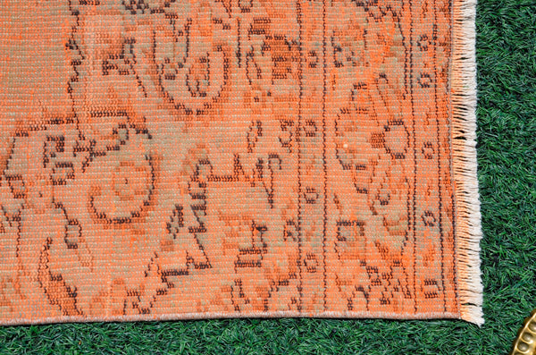 Unique Natural oushak Turkish rug for home decor, Vintage rug, area rug boho rug bedroom rug kitchen rug kilim rugs handmade, rugs 4x9, 666322