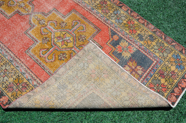 Natural oushak Turkish rug for home decor, Vintage rug, area rug boho rug bedroom rug kitchen rug bathroom rug kilim rugs handmade, rugs 4x8, 666323