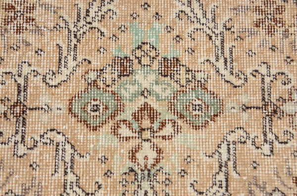 Handmade Natural oushak Turkish rug for home decor, Vintage rug, area rug boho rug bedroom rug kitchen rug bathroom rug kilim rugs, rugs 4x7, 666326