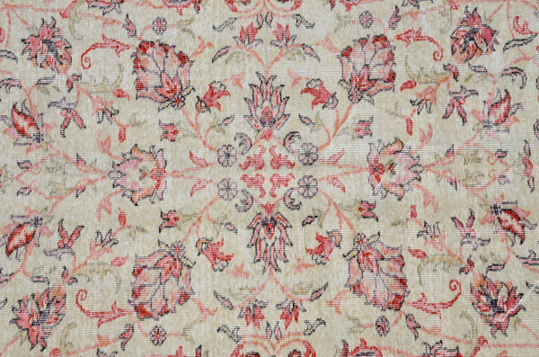 Turkish Natural oushak rug for home decor, Vintage rug, area rug boho rug bedroom rug kitchen rug bathroom rug kilim rugs handmade, rugs 5x8, 666333