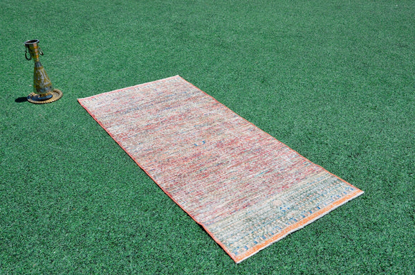 Handmade Natural oushak Turkish rug for home decor, Vintage rug, area rug boho rug bedroom rug kitchen rug bathroom rug kilim rugs, rugs 4x7, 666351