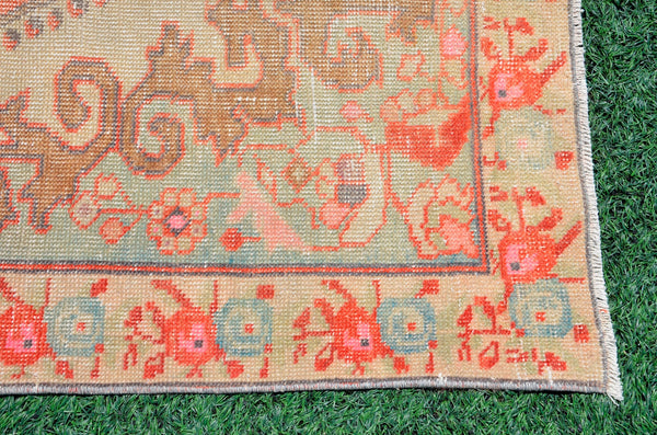 Turkish Natural oushak rug for home decor, Vintage rug, area rug boho rug bedroom rug kitchen rug bathroom rug kilim rugs handmade, rugs 5x8, 666353