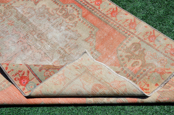Turkish Natural oushak rug for home decor, Vintage rug, area rug boho rug bedroom rug kitchen rug bathroom rug kilim rugs handmade, rugs 5x8, 666353